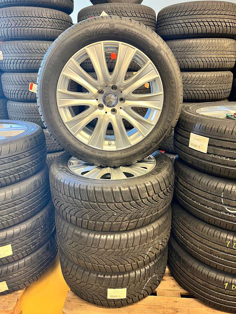 Original Mercedes Benz S Klasse W222 18 Zoll Sommer Kompletträder 8x18 ET41 A22240109 Dunlop 245/50 R18 Rdc