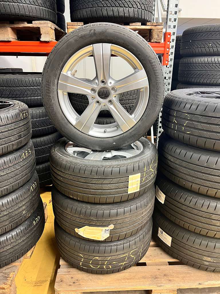 Original Mercedes Benz C Klasse W206 17 Zoll Sommer Kompletträder 7x17 ET44,5 A2064014500 Bridgestone 225/50 R17 RDC #174