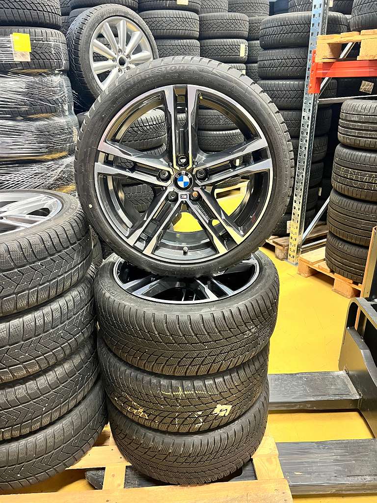 Original Bmw 1er F40 2er F44 18 Zoll Winter Kompletträder 8x18 ET57 8092352 Bridgestone 225/40 R18 RDC #1383