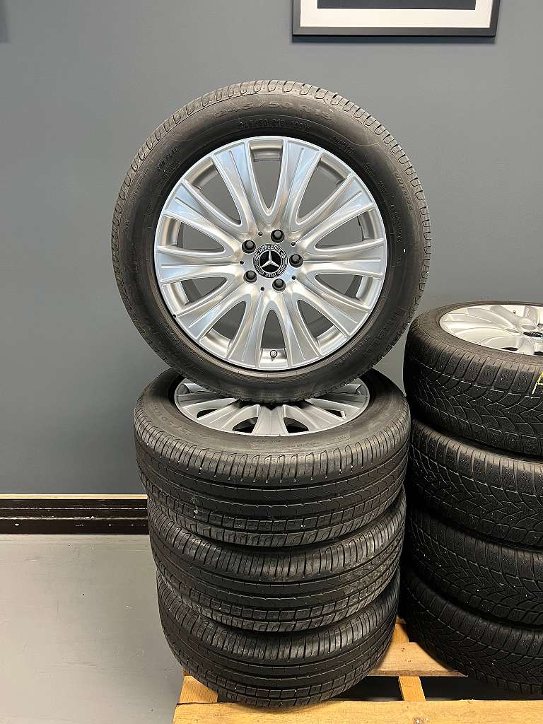 Original Mercedes Benz S Klasse W222 18 Zoll Sommer Kompletträder 8x18 ET41 A22240109 Pirelli 245/50 R18 Rdc #1065