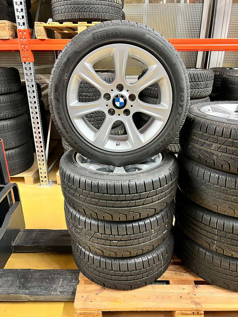 Original Bmw 3er 4er F30 F31 F32 17 Zoll Winter Kompletträder 7,5x17 ET37 6796243 Pirelli 225/50 R17 RDC #1395