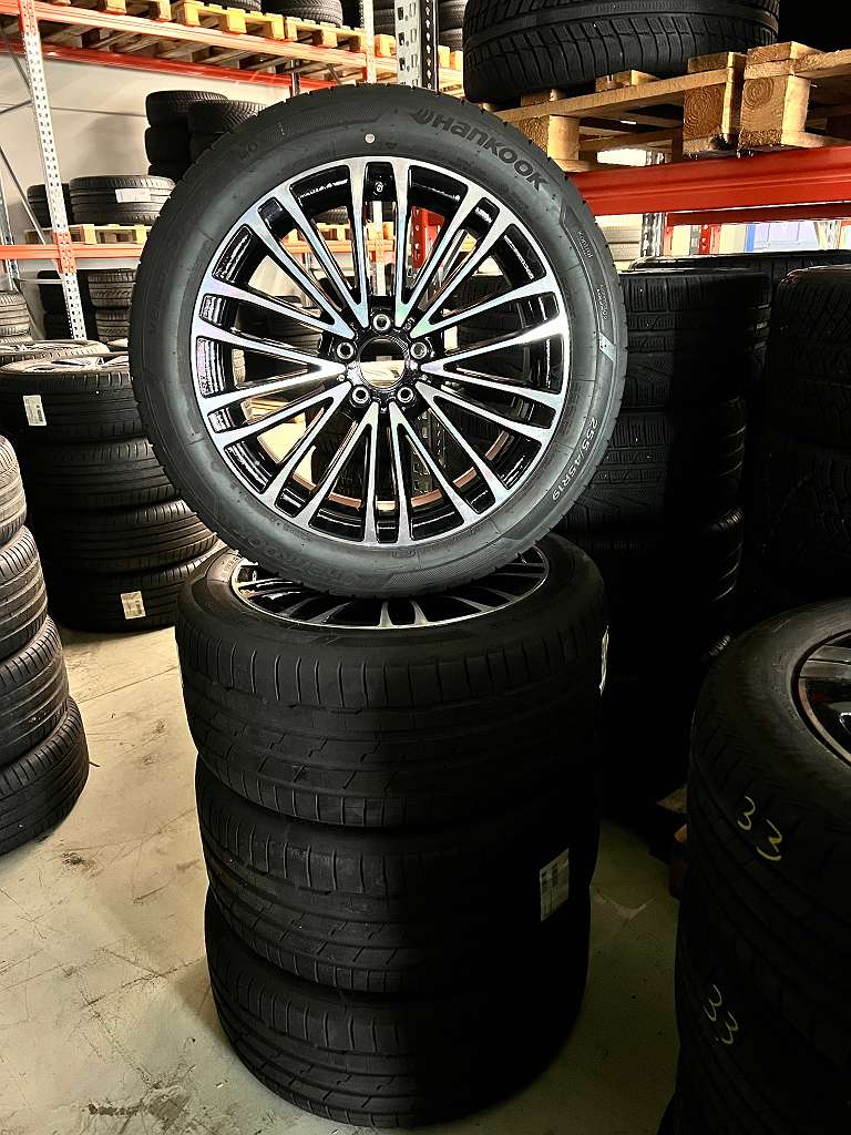 Original Mercedes Benz S Klasse W223 19 Zoll Sommer Kompletträder 8,5x19 10x19 A2234013300 Hankook 255/45 285/40 RDC #34